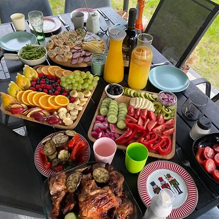 150m2 Truskawkowe Garden, Flowers, Terrace, Barbecue Kobylka